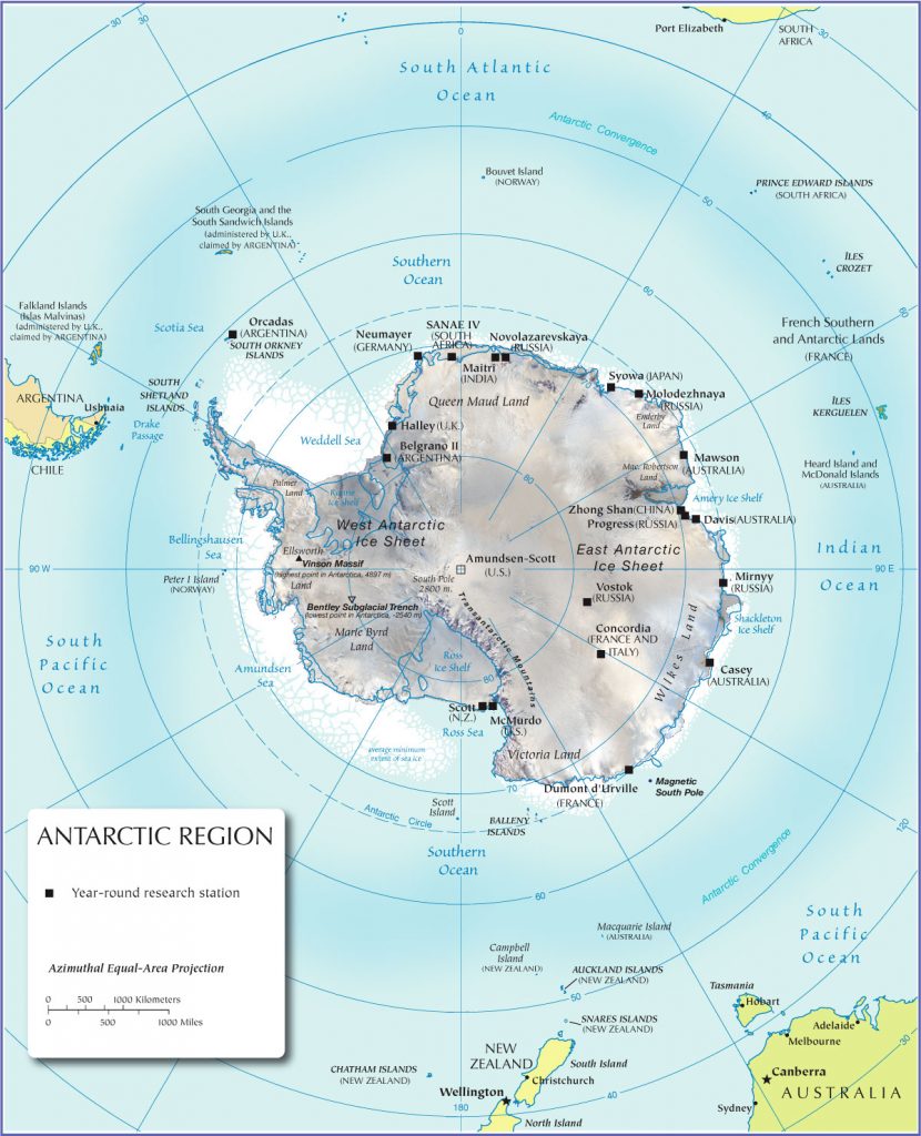 南極地圖